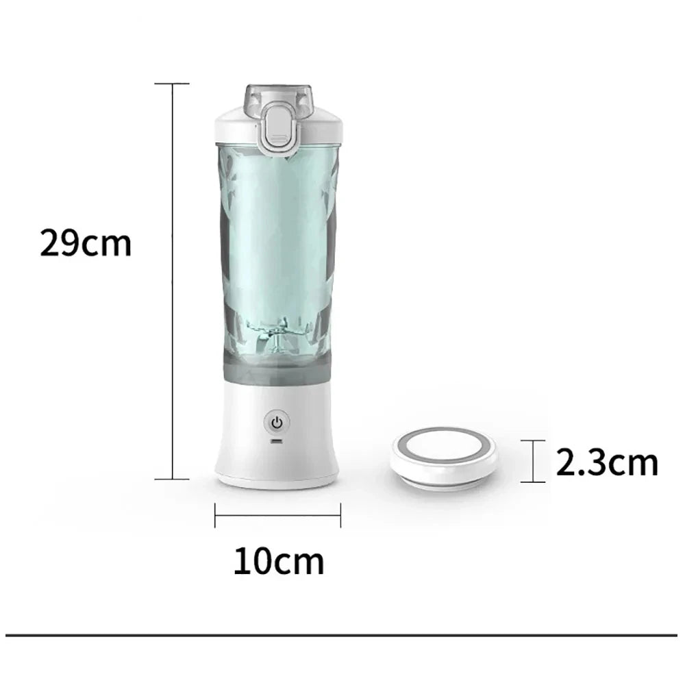New 4000Mah Portable Juicer Cup 600ML Large Capacity 10-Leaf Blade Powerful Motor Fast Stirring Blender Mixer Outdoor Mixing Cup